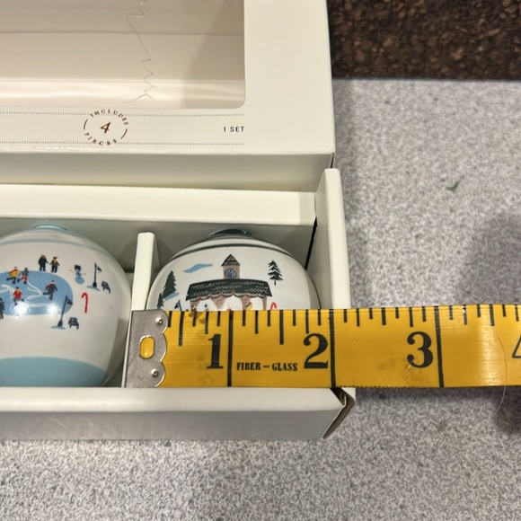 Hearth and Hand with Magnolia Ceramic Ornament set (4) NWT (2023) - Picture 3 of 3